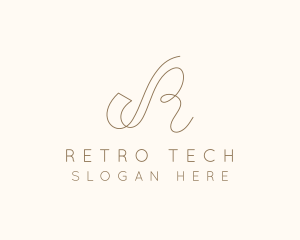 Elegant Letter R Boutique logo design