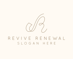 Elegant Letter R Boutique logo design