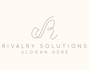 Elegant Letter R Boutique logo design