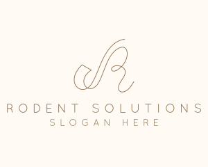 Elegant Letter R Boutique logo design