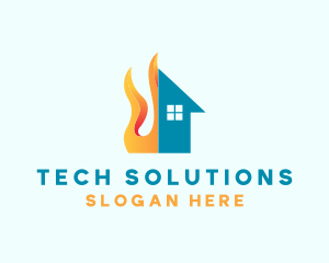 Flame - Residential Home Ventilation logo design