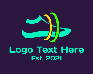 Shoes Brand - Space Running Shoes logo design