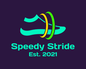 Sprinter - Space Running Shoes logo design