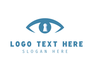 Vision - Eye Vision Lock logo design