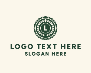 Leaf Laurel Ornament Logo