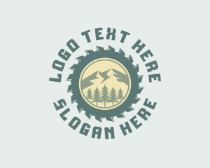 Logging - Woodcutter Tool Logging logo design