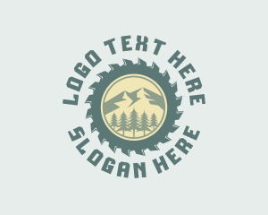 Woodcutter Tool Logging Logo