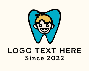 Orthodontic - Happy Kid Dentist logo design