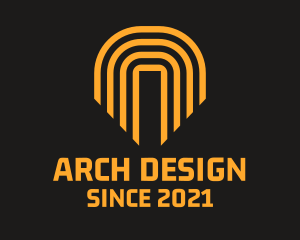 Arch - Linear Arch Construction logo design