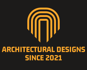 Arch - Linear Arch Construction logo design