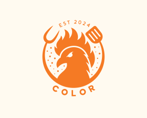 Rotisserie - Grilled Roast Chicken logo design