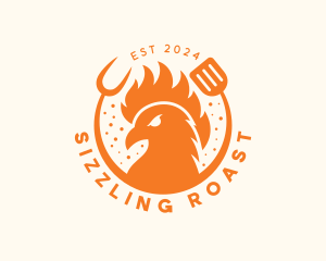 Roast - Grilled Roast Chicken logo design