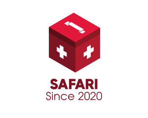 Cross - Red Medical Kit Box logo design