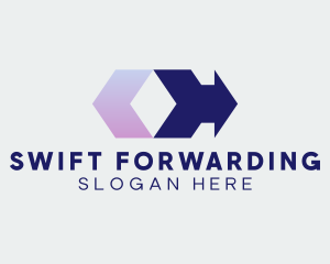 Forwarding - Arrow Forwarding Logistics logo design
