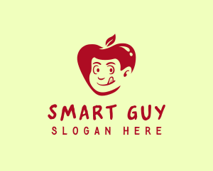 Guy - Apple Fruit Guy logo design