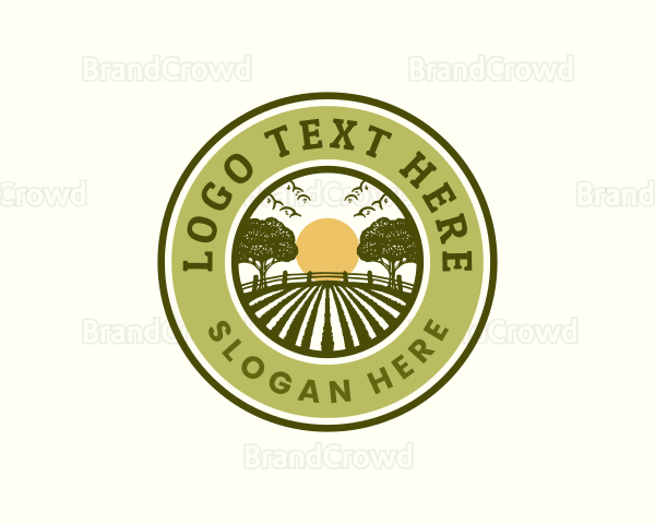 Farm Agriculture Field Logo