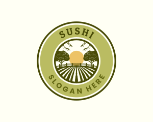 Farm Agriculture Field Logo