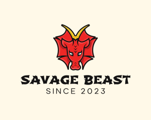 Oriental Dragon Beast logo design
