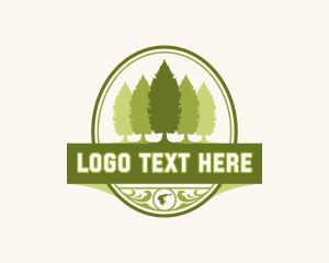 Map - Greece Cypress Tree logo design