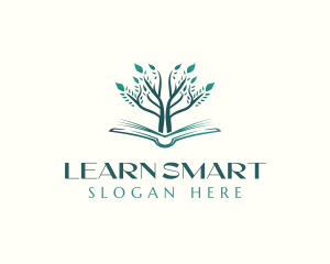 Educate - Nature Book Tree logo design