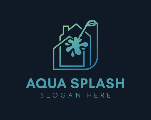 Home Pressure Washer Splash  logo design