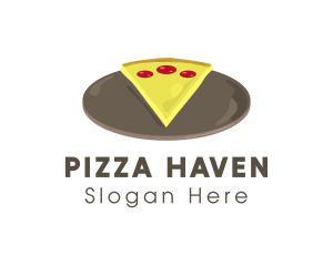 Pizzeria - Pepperoni Pan Pizza logo design