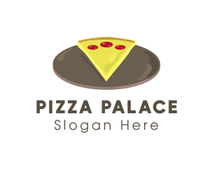 Pizza - Pepperoni Pan Pizza logo design