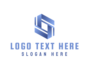 Letter Fg - Software Data Technology logo design