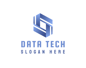 Data - Software Data Technology logo design