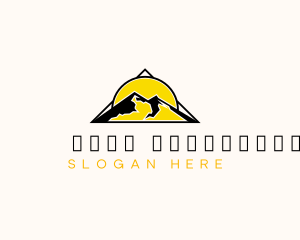 Campsite - Outdoor Mountain Travel logo design