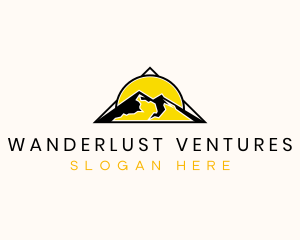 Traveller - Outdoor Mountain Travel logo design