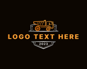 Dump Truck - Dump Truck Transportation logo design