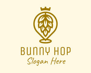Gold King Hops Brewery logo design