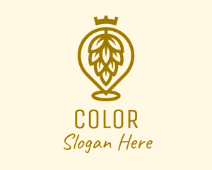 Gold King Hops Brewery logo design