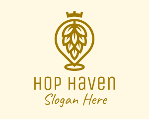 Gold King Hops Brewery logo design