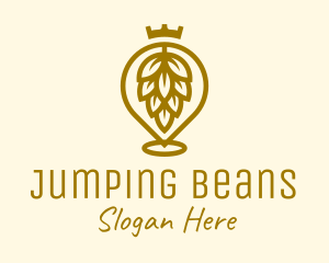 Gold King Hops Brewery logo design