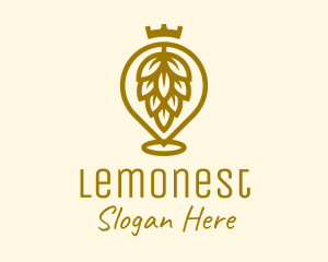 Alcohol - Gold King Hops Brewery logo design