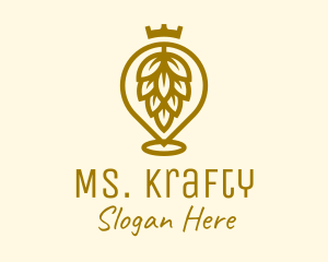Beverage - Gold King Hops Brewery logo design