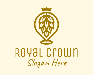 King - Gold King Hops Brewery logo design