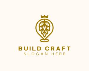 Gold Hops Brewery logo design