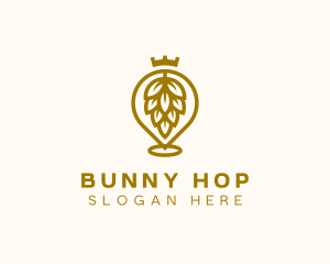 Gold King Hops Brewery logo design