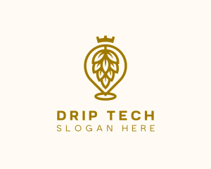 Gold Hops Brewery logo design