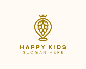 Gold Hops Brewery logo design