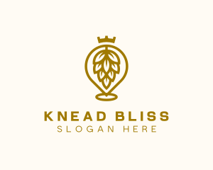 Gold Hops Brewery logo design