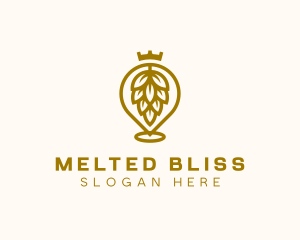 Gold Hops Brewery logo design