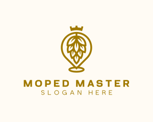 Gold Hops Brewery logo design