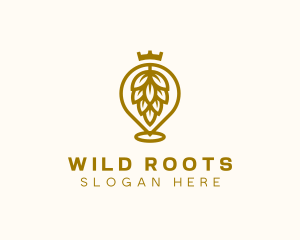 Gold Hops Brewery logo design