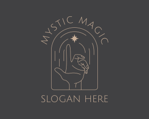 Elegant Astral Hand logo design