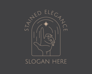 Elegant Astral Hand logo design