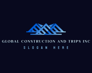 Deluxe - Premium Roofing Construction logo design